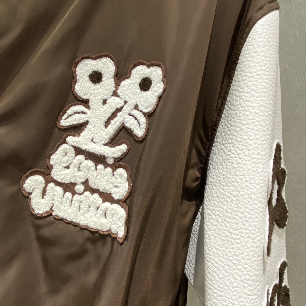 LV Embroidered Varsity Jacket 1AFPWZ